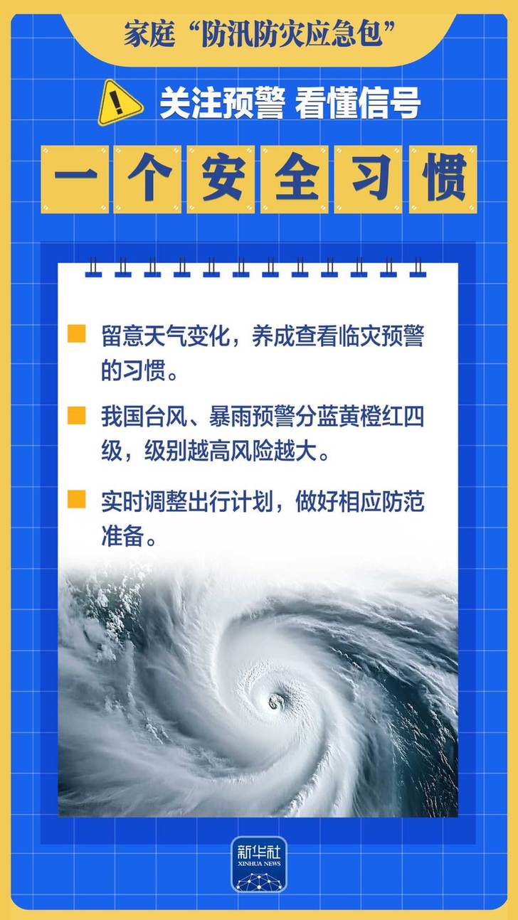 这九个“一”,帮你备好家庭“防汛防灾应急包”