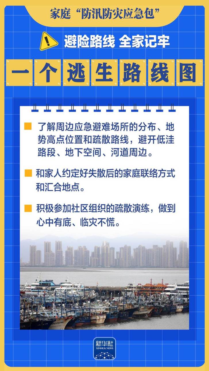 这九个“一”,帮你备好家庭“防汛防灾应急包”
