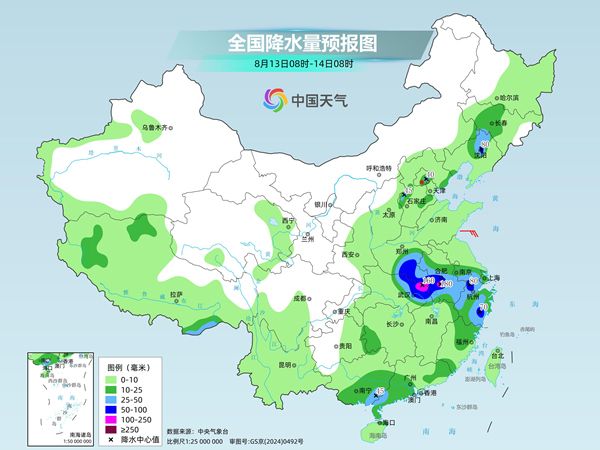 黄淮江汉等地台风雨猛烈 新疆四川盆地高温强盛