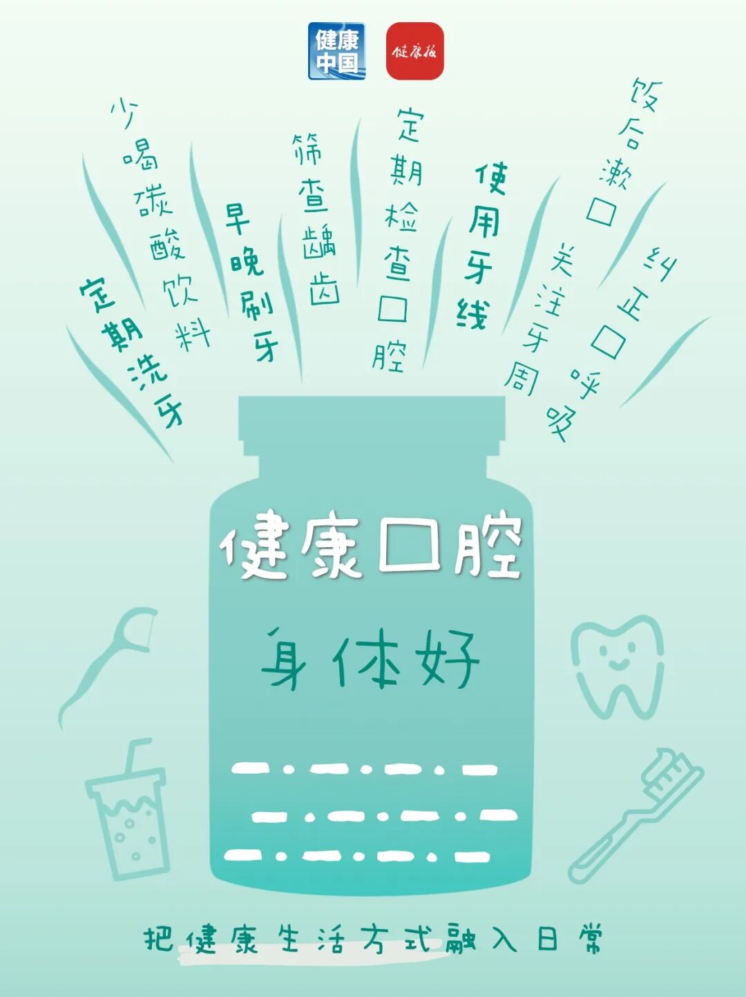 叮!请查收您的健康“小瓶子” | 全民健康生活方式日