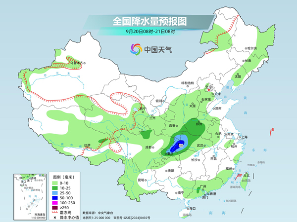 四川至湖北一带大到暴雨发展增多 西北东北迎明显降温