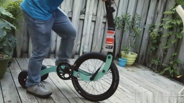 英国学生发明“半自行车”，时速可达20千米，已经申请专利