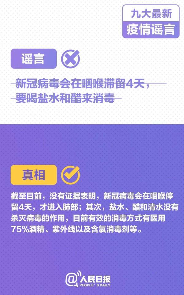 真相｜新冠病毒会在咽喉滞留4天？99.9%的新冠病毒十分钟被茶水杀灭？