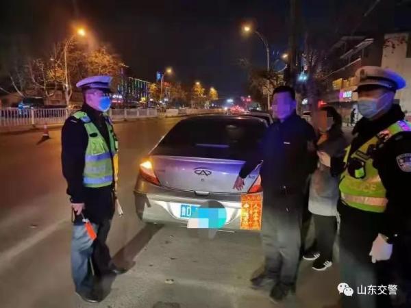 春节聚会切勿酒驾 山东交警保安全一直在路上