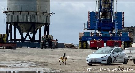 美网友围观SpaceX火箭爆炸现场 意外发现一只机器狗