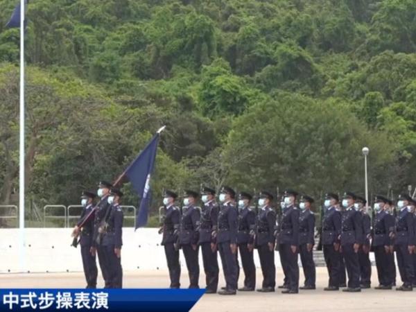 香港警察学院开放日港警首次公开演示中式步操