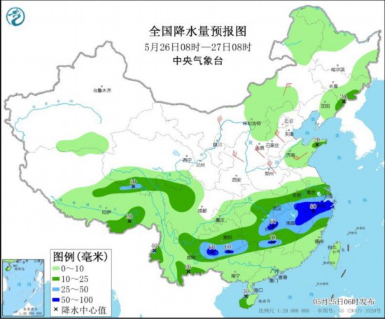 贵州至长江中下游将有较强降雨 华北东北等地多大风