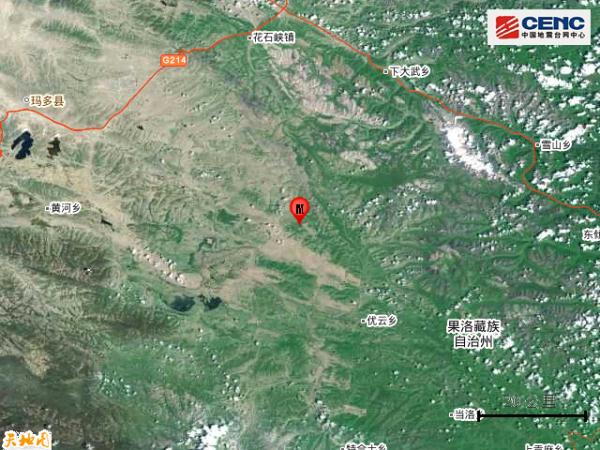 青海果洛州玛沁县发生3.1级地震