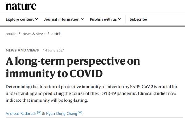 最新研究：感染新冠后免疫力可维持至少1年