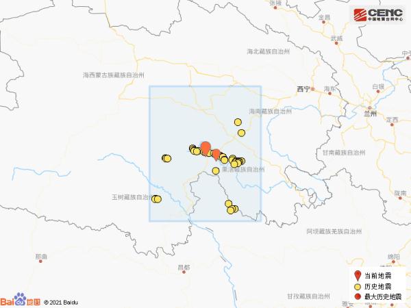 青海果洛州玛多县发生3.2级地震