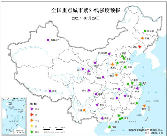 健康气象预报：广东广西等地部分地区易发生中暑