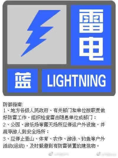 注意防范！北京发布雷电蓝色预警 局地短时雨强较大