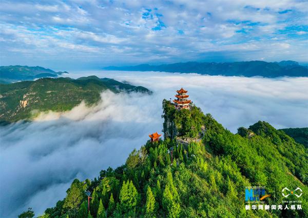 雨过天晴 重庆云台寺现烟雾美景