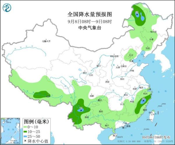 华北东北地区降水降温 北京西部等地局地有暴雨