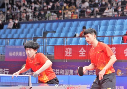 全运快讯 | 马龙王楚钦全运会乒乓球男双夺冠