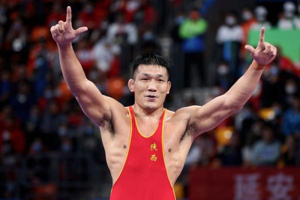 全运会｜摔跤男子古典式87公斤级彭飞夺冠