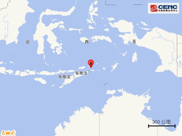 印尼班达海附近发生8.0级左右地震