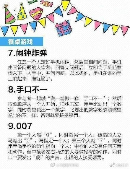 30个聚会、团建必备的小游戏，马住！