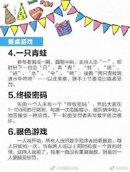 30个聚会、团建必备的小游戏，马住！