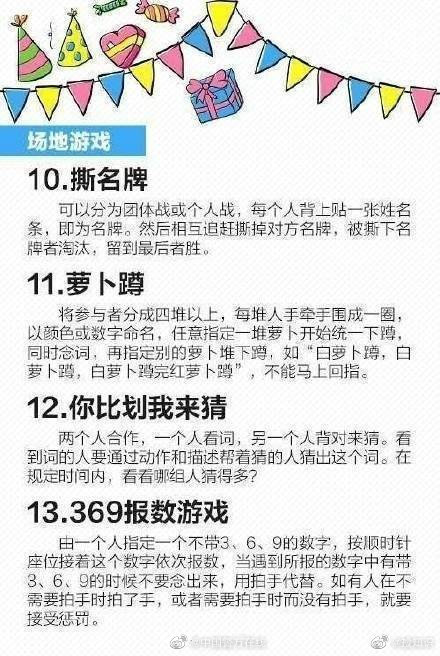 30个聚会、团建必备的小游戏，马住！