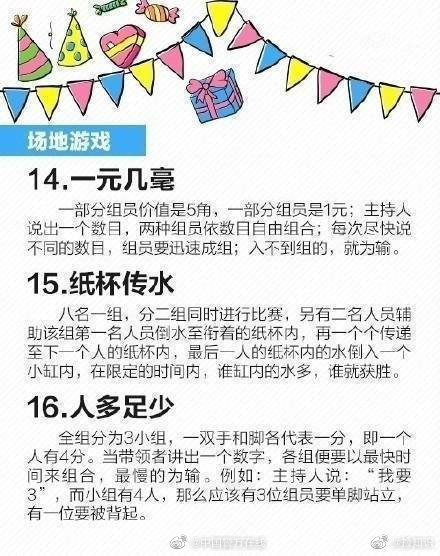 30个聚会、团建必备的小游戏，马住！