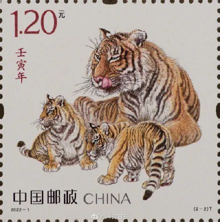 虎虎生威！《壬寅年》虎生肖邮票来了