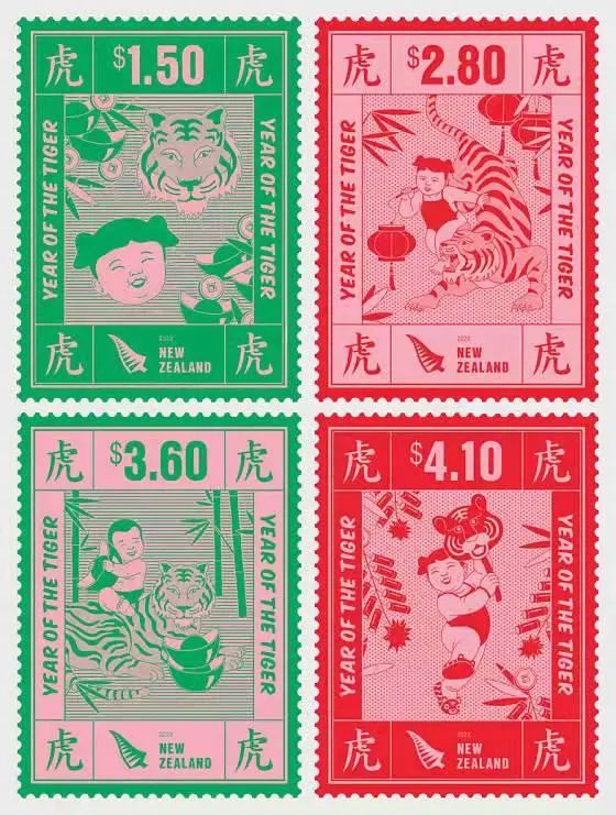 虎虎生威！《壬寅年》虎生肖邮票来了