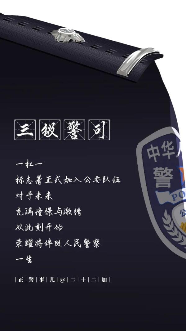 【警察节特刊】这些警衔，你戴到哪个了？