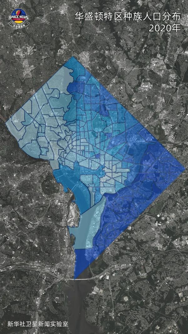 卫星调查：美国城市陷入分裂