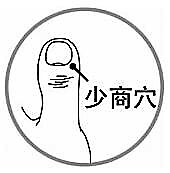掐按少商穴可快速止咳