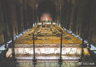 我国唯一一座建在地表之上的皇陵王建墓 成都永陵地宫重新开放！
