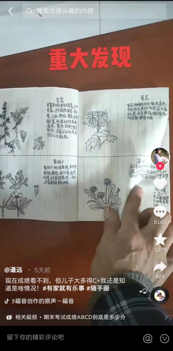 13岁学生偷偷手绘“本草纲目”，意外走红