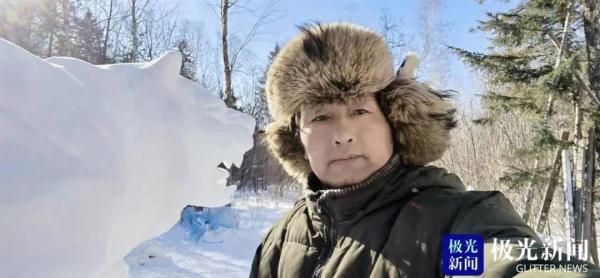 新年新气象，“雪乡神雕”雕刻东北虎雪雕，虎虎生威迎虎年
