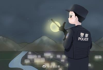 新疆戍边民警用心画出最美基层民警