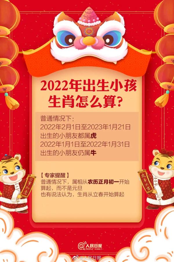 虎年只有355天？小孩生肖怎么算？一文读懂！