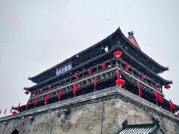 一场春雪，定格“醉美”长安