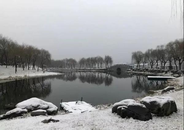 一场春雪，定格“醉美”长安