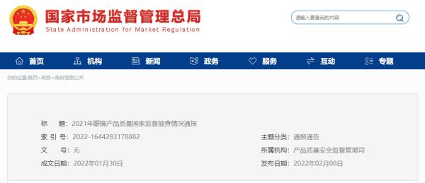 “H&M”“UR”等45批次眼镜产品抽查不合格！