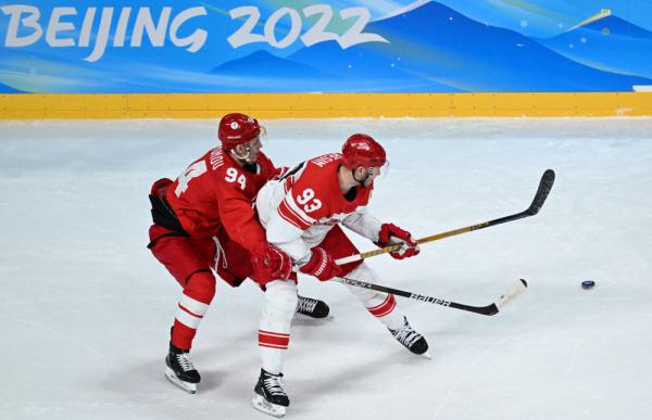北京冬奥会冰球男子四分之一决赛俄罗斯奥委会队胜丹麦队