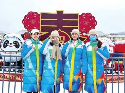 在-20℃的室外提供指引服务