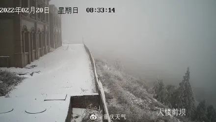 冷吗？渝北都飘雪了！