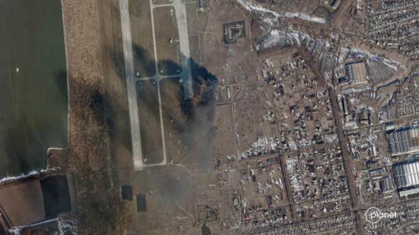 乌克兰哈尔科夫丘古耶夫空军基地遭到空袭
