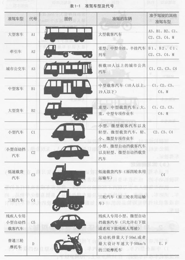 c3驾照准驾车型图片图片