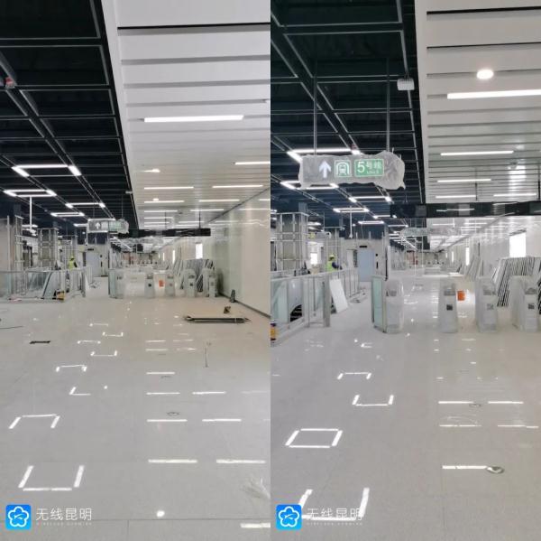 首曝光！昆明地铁5号线站点内部长这样