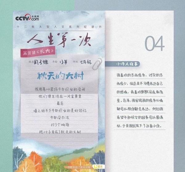 央视9.2分催泪纪录片《人生第一次》文案，写进作文惊艳老师！