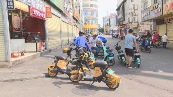 琼海市开展共享电单车整治专项行动
