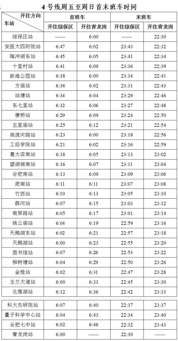 合肥轨道交通今起调整！