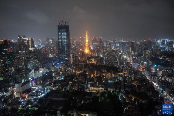 “地球一小时”日本东京塔熄灯 “地球一小时”日本东京塔熄灯