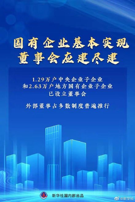 国有企业基本实现董事会应建尽建