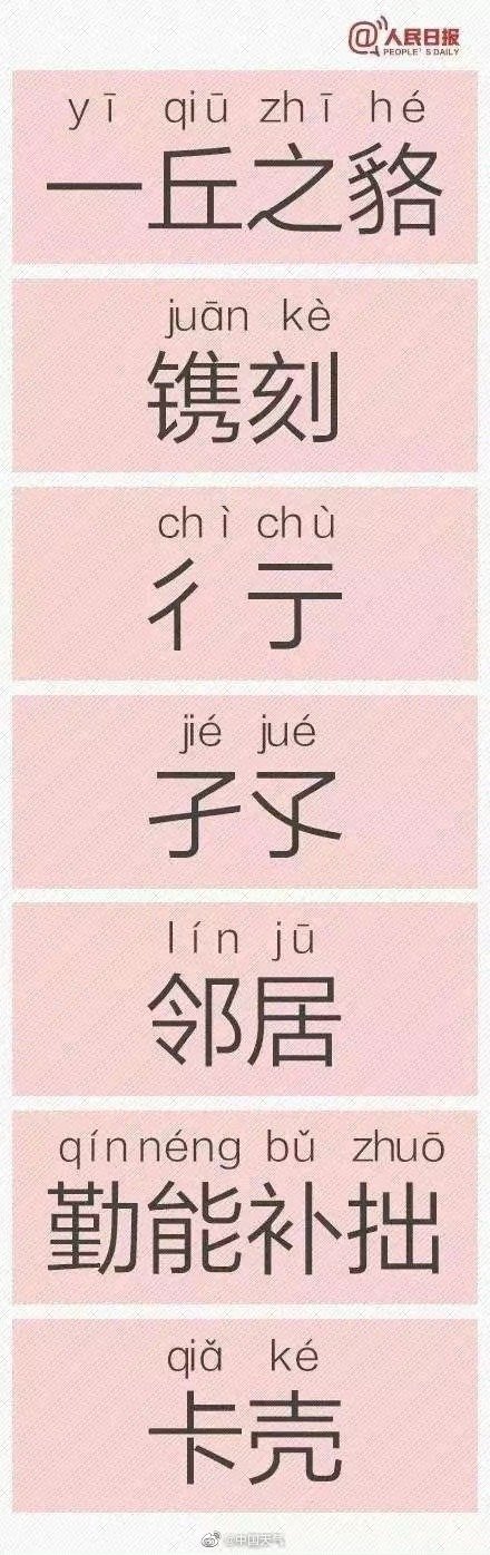 原来这些字的正确读音是这样
